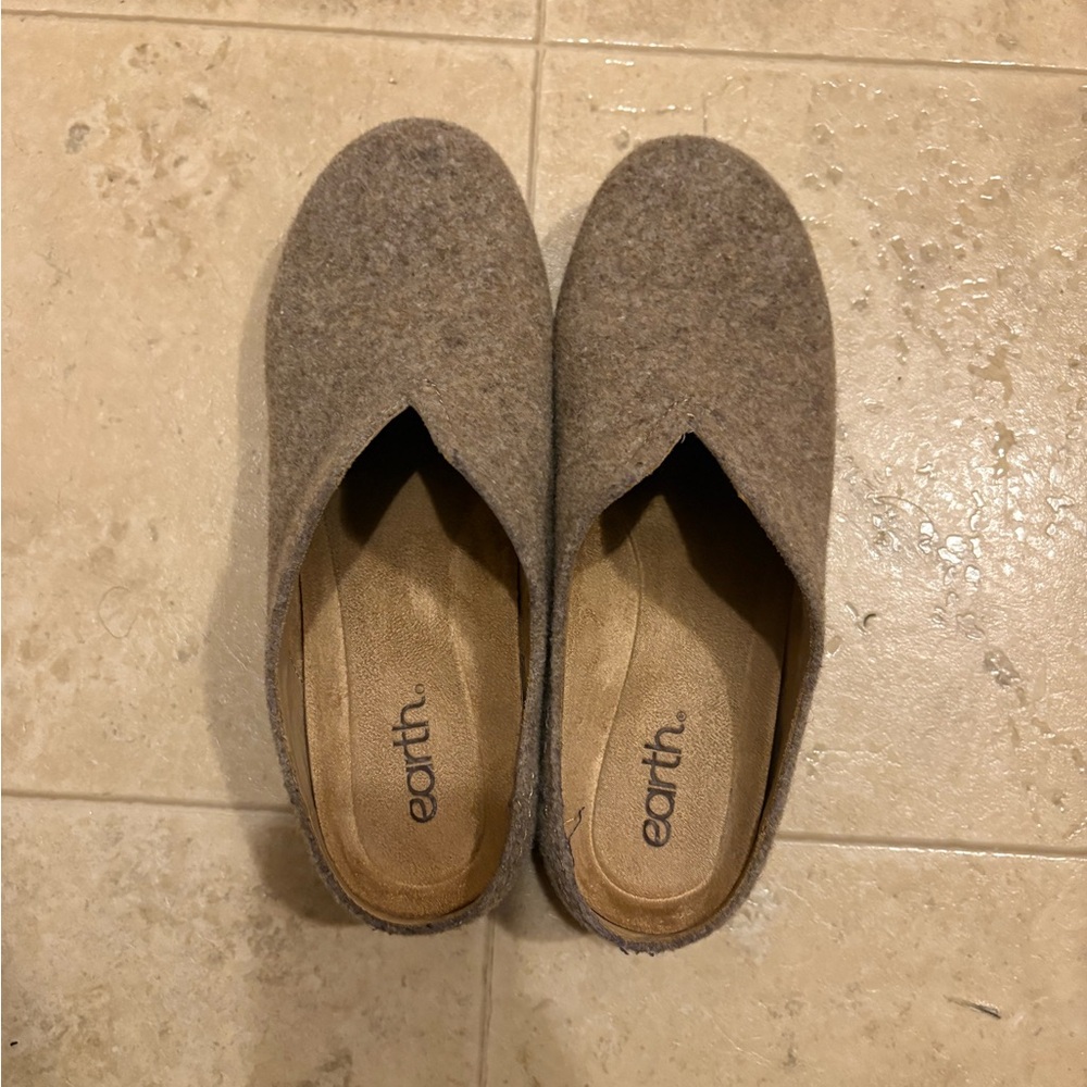 Earth Cozy Tan Slip-On Footwear